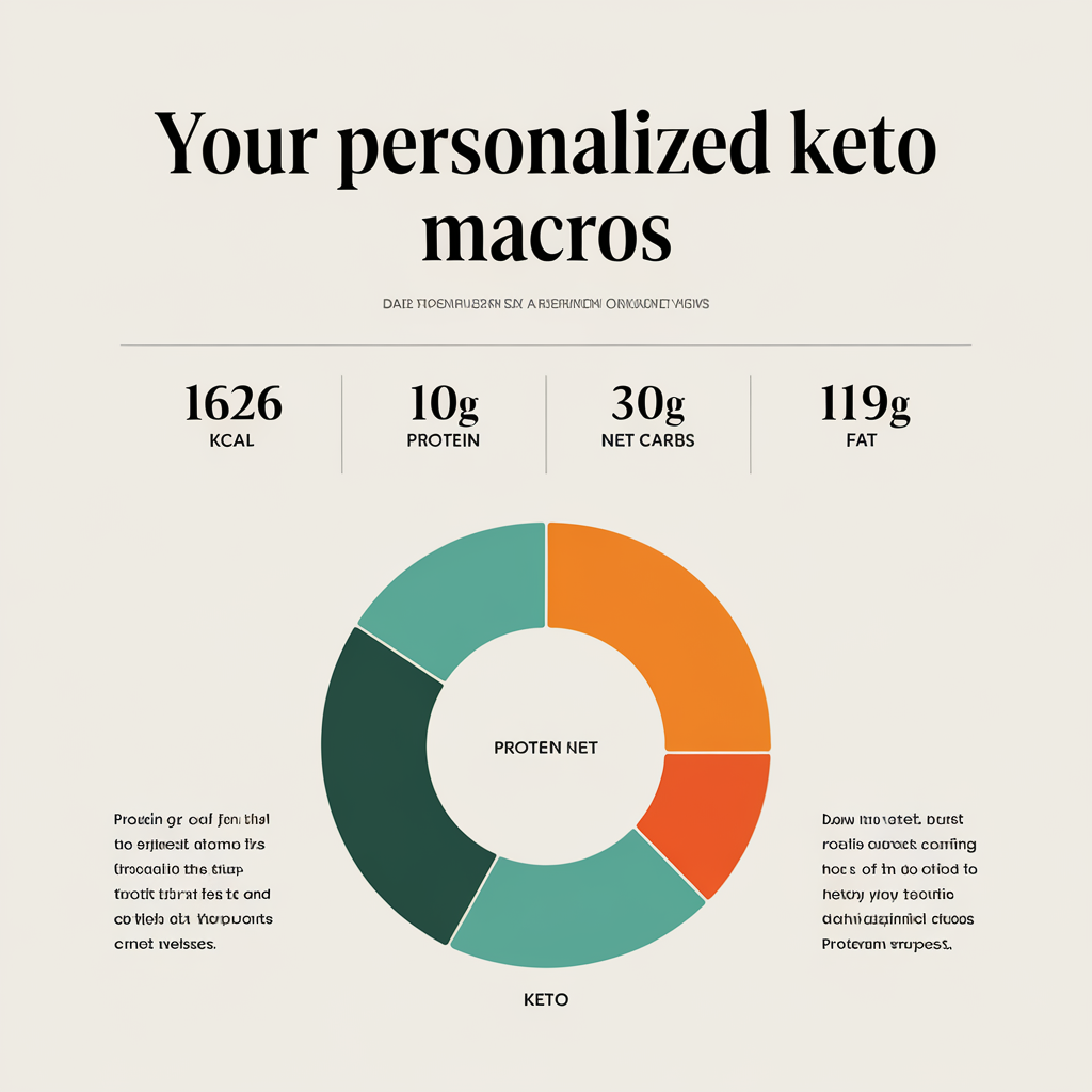 Keto macro calculation illustration